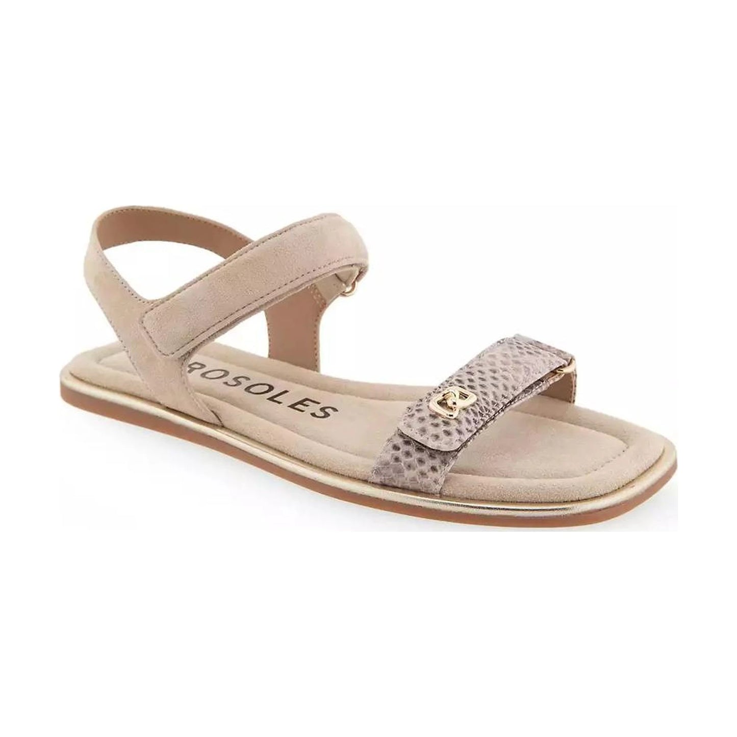 Sandalias Aerosoles Bruna Roccia Snake Print Mujer