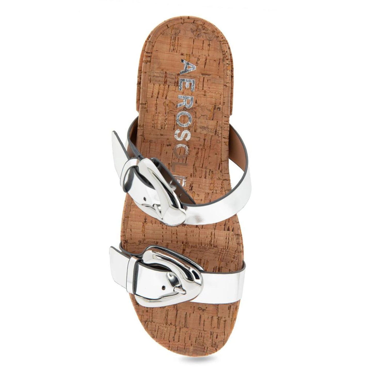 Sandalias de tacón Aerosoles Chance Silver Mirror Metallic Mujer