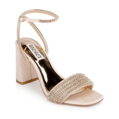 Sandalias de tacón Badgley Mischka Becca Seashell Mujer