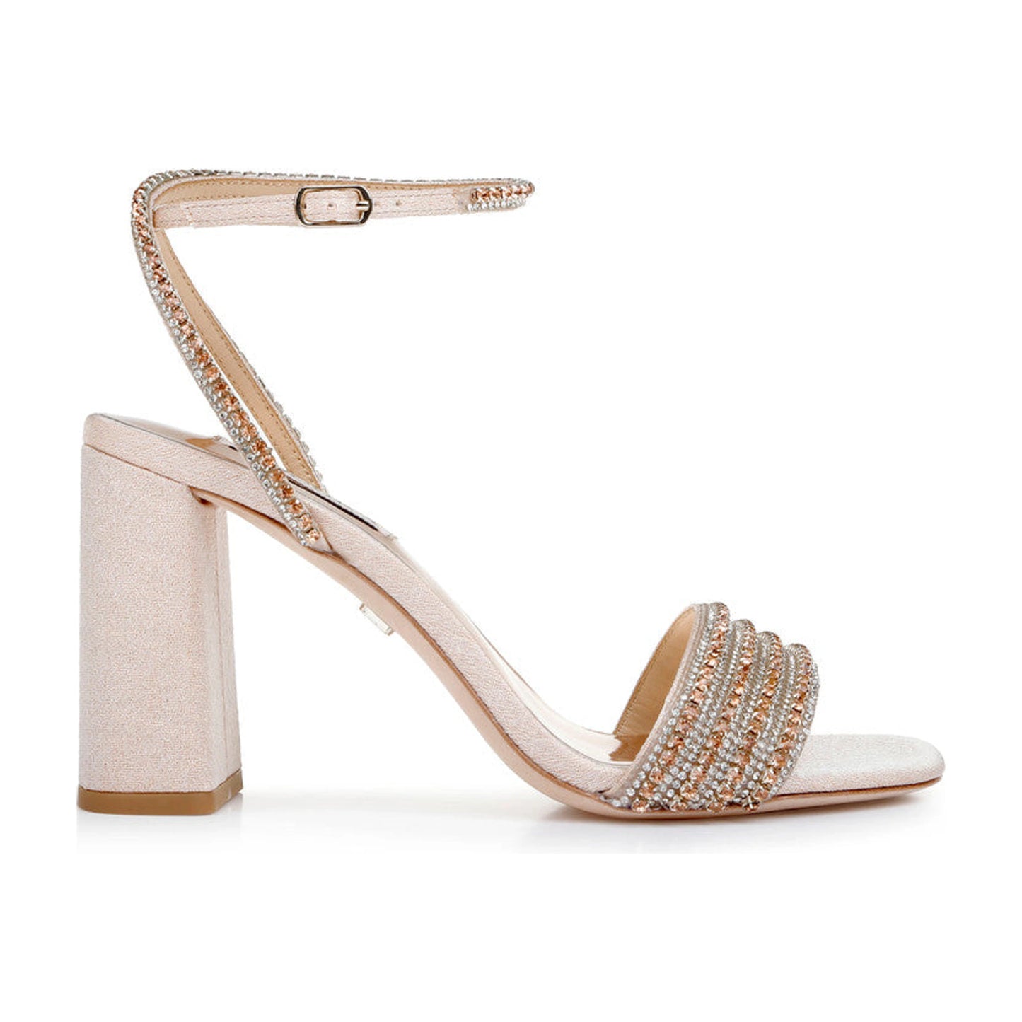Sandalias de tacón Badgley Mischka Becca Seashell Mujer