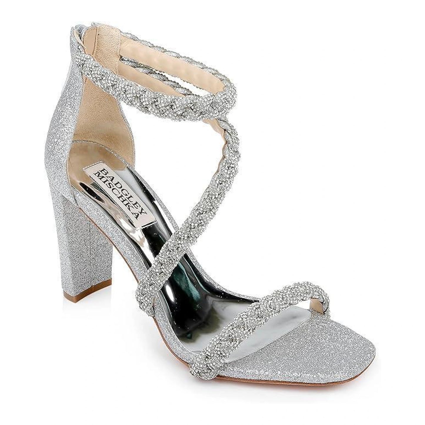 Sandalias de tacón Badgley Mischka Fenix Silver Mujer