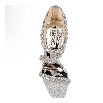 Sandalias de tacón Badgley Mischka Fenix Silver Mujer