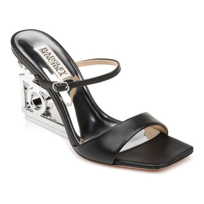 Mules de cuña Badgley Mischka Luna Black Mujer
