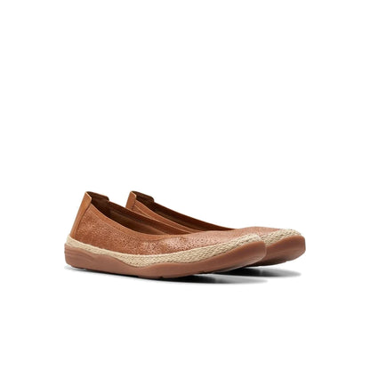 Calzado Clarks ELAINA RAE TAN LEATHER / CUIR BRUN