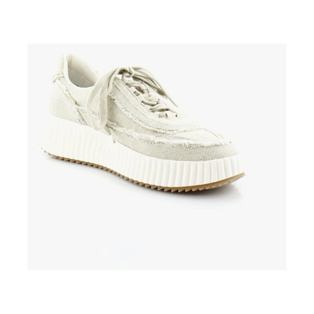 Tenis Dolce Vita Dolen Fray Sand Canvas Mujer