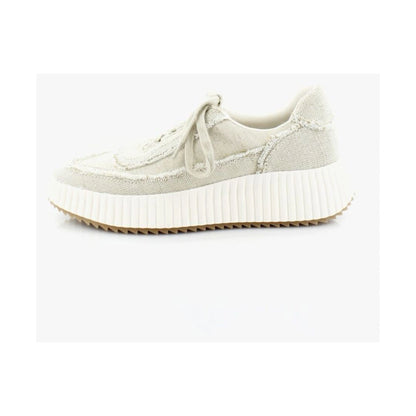 Tenis Dolce Vita Dolen Fray Sand Canvas Mujer