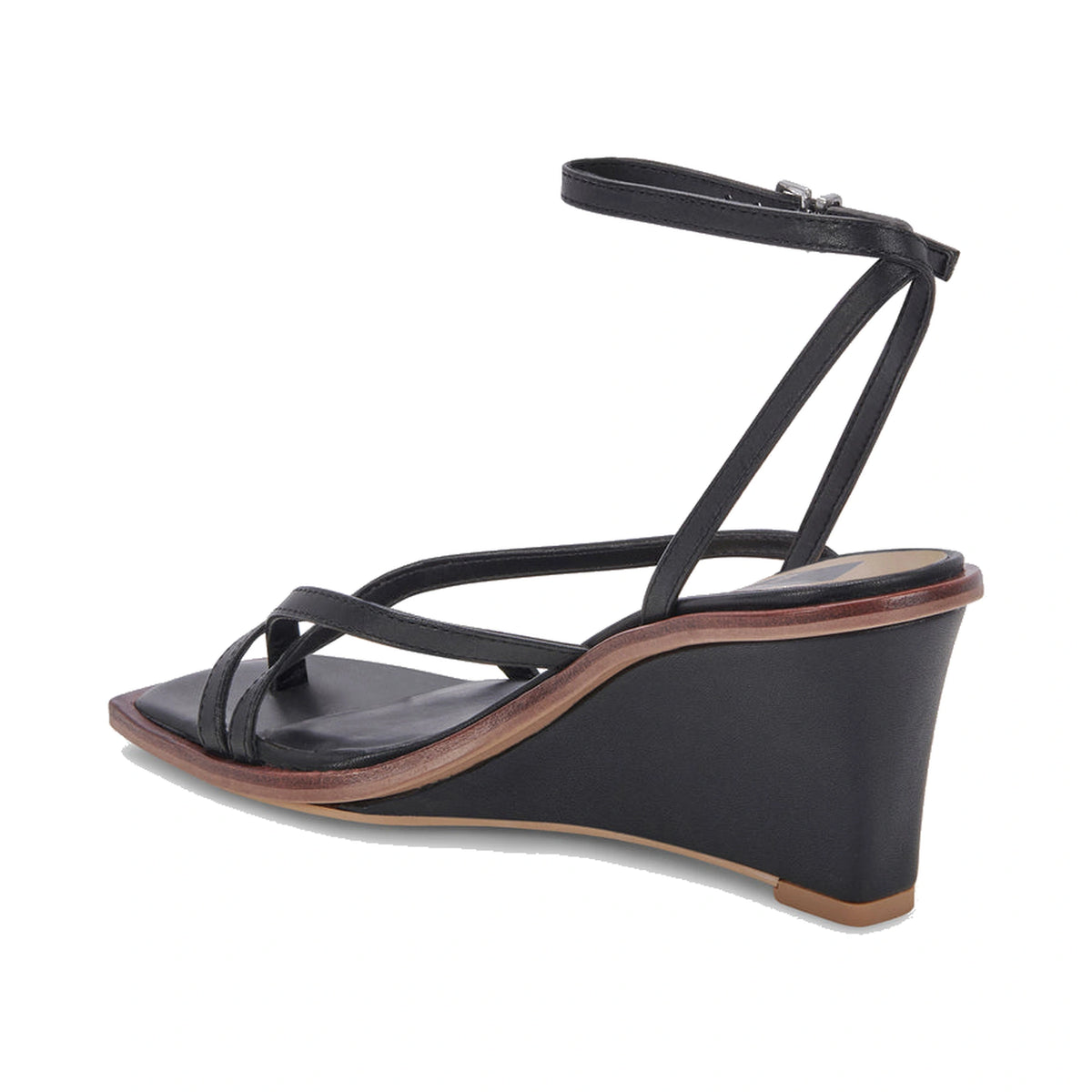Sandalias de Cuña Dolce Vita Gemini Black Leather Mujer