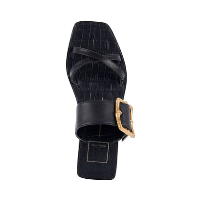 Sandalias Dolce Vita Lowyn Black Leather Mujer