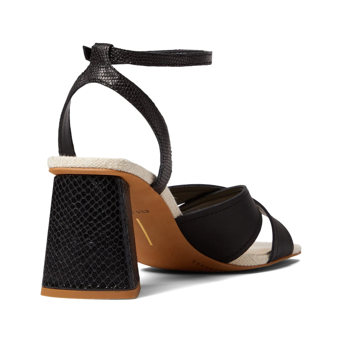 Calzado dolce vita TIKI BLACK EMBOSSED LEATHER