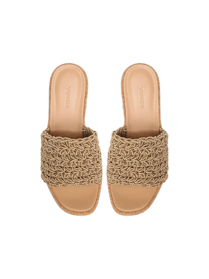 Vince Nicki Crochet Platform Sandal Sand - detalle