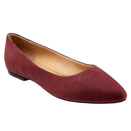Trotters Estee Dark Cherry Nubuck - vista principal