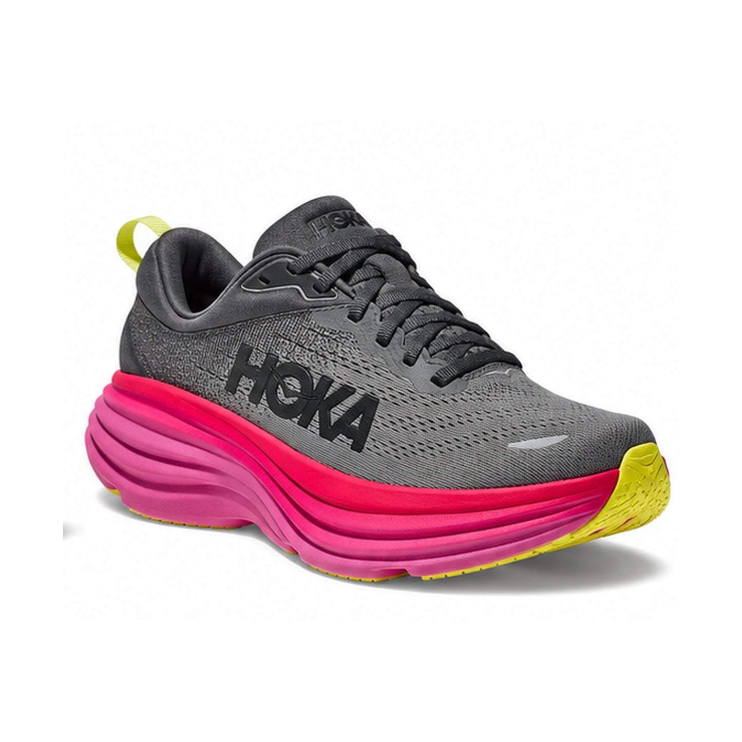 Tenis para Correr HOKA Bondi 8 Castlerock Strawberry Mujer