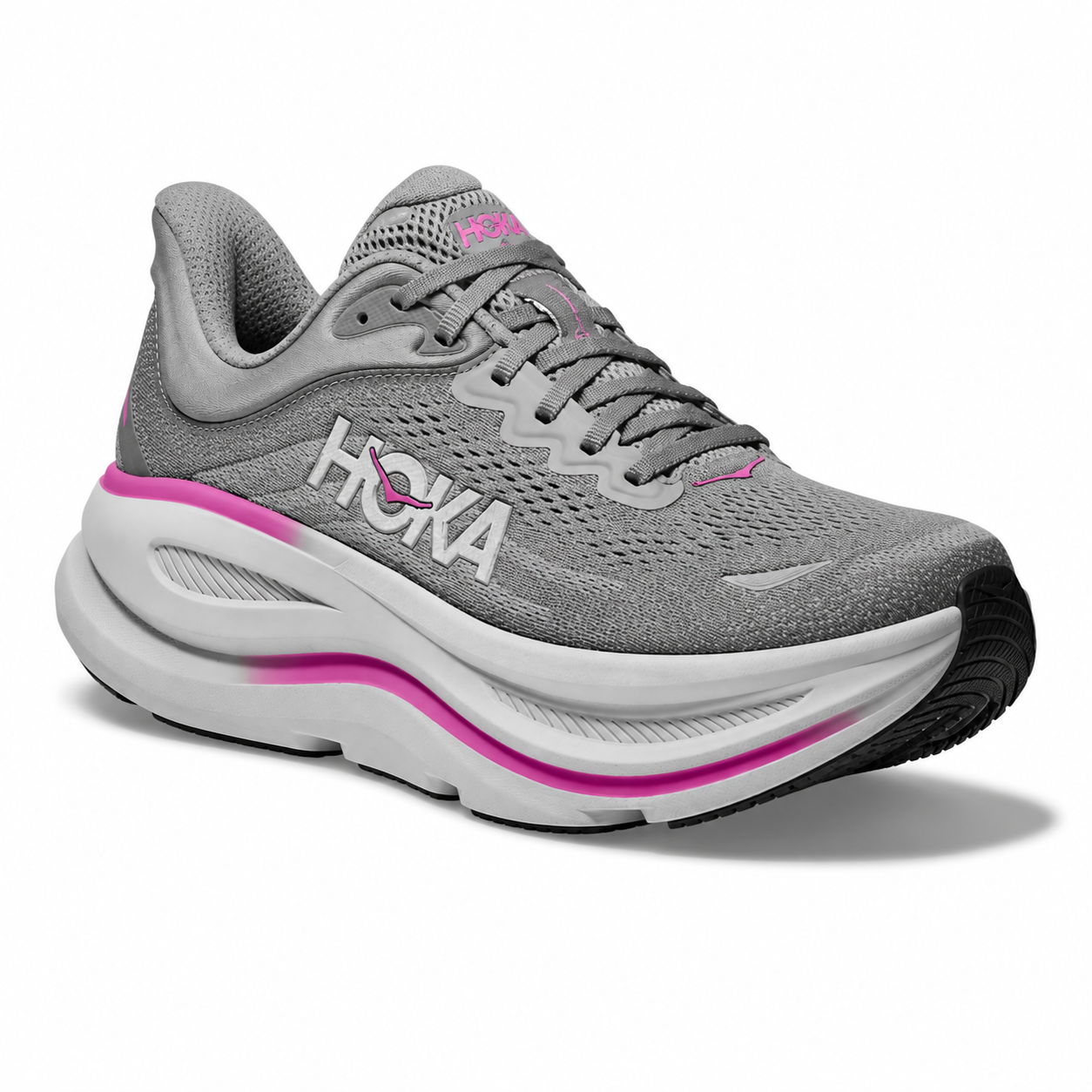 Tenis para Correr HOKA Bondi 9 Galactic Grey Asteroid Mujer