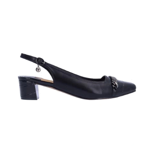Calzado J.Renée BAGLEY BLACK LEATHERETTE/CROCO PRINT