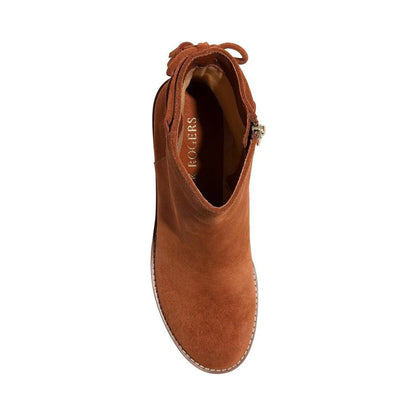 Botines Jack Rogers Banbury Wedge Bootie Camel Suede para mujer - superior
