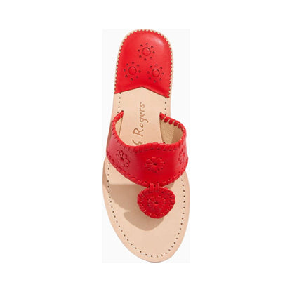 Jack Rogers Jacks Flat Sandal Fire Red - superior