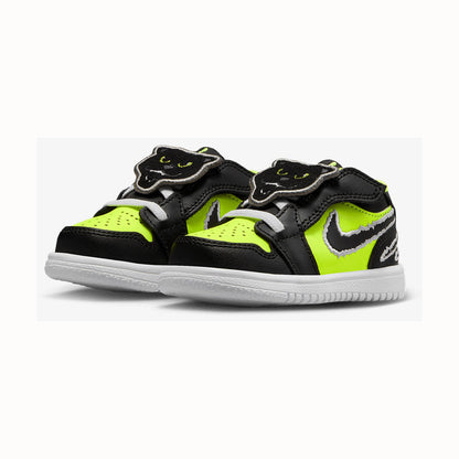 Tenis casuales Jordan JORDAN 1 LOW ALT SE (TD) Verde neón, negro y blanco Niños