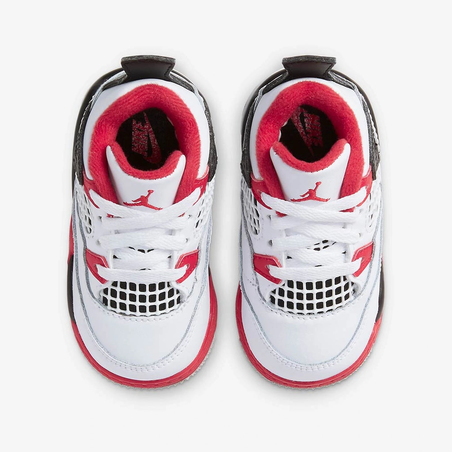 Tenis casuales Jordan JORDAN 4 RETRO (TD) Blanco, rojo y negro Niños