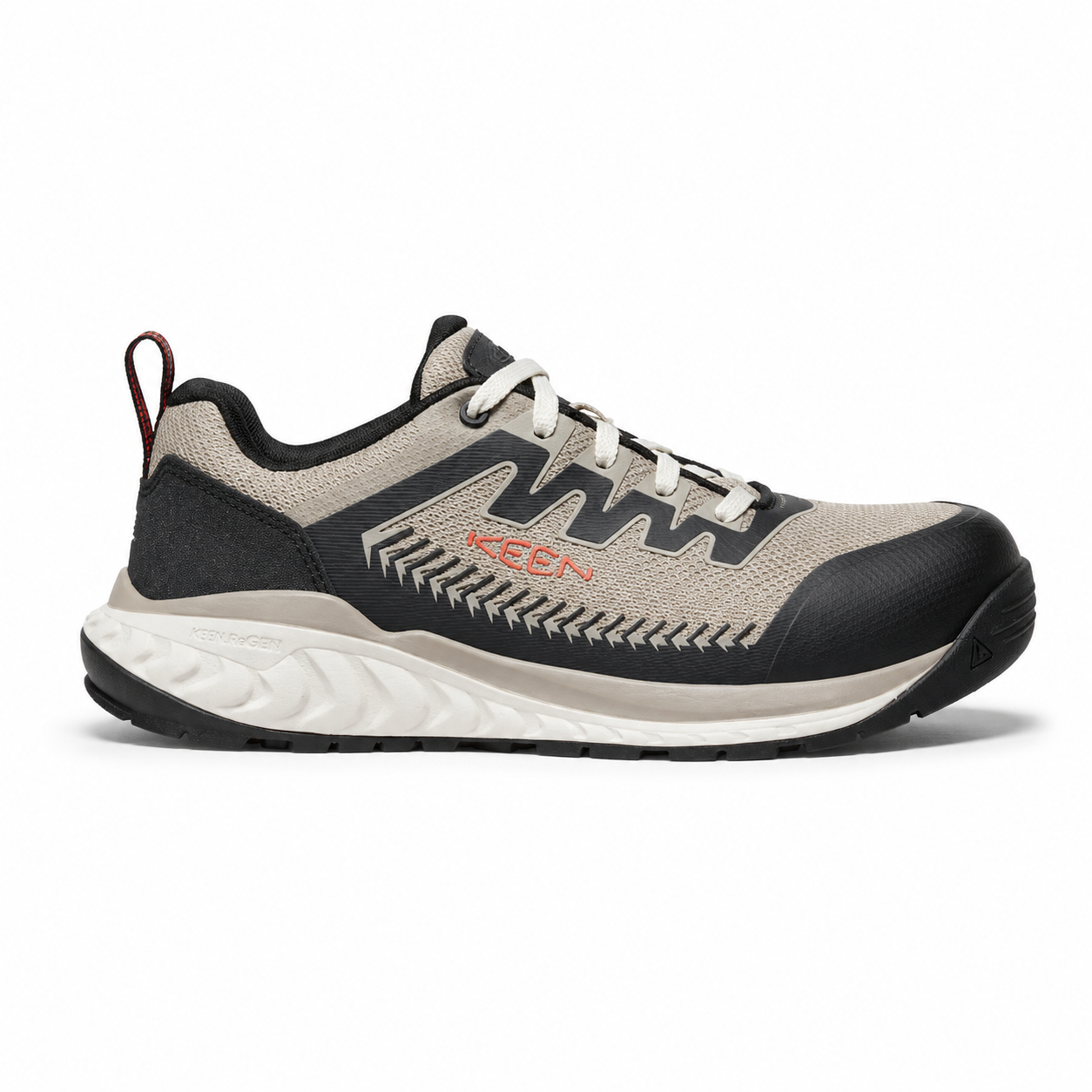 Tenis de Seguridad KEEN Utility Arvada Carbon Toe Taupe Black Hombre