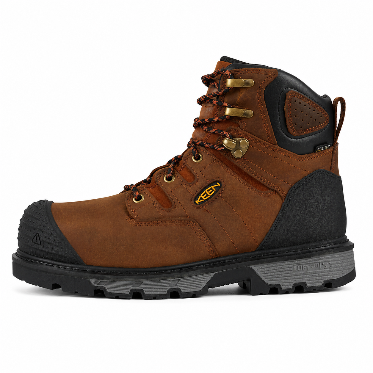 Botas de Seguridad KEEN Utility Camden 6 Waterproof Brown Black Hombre