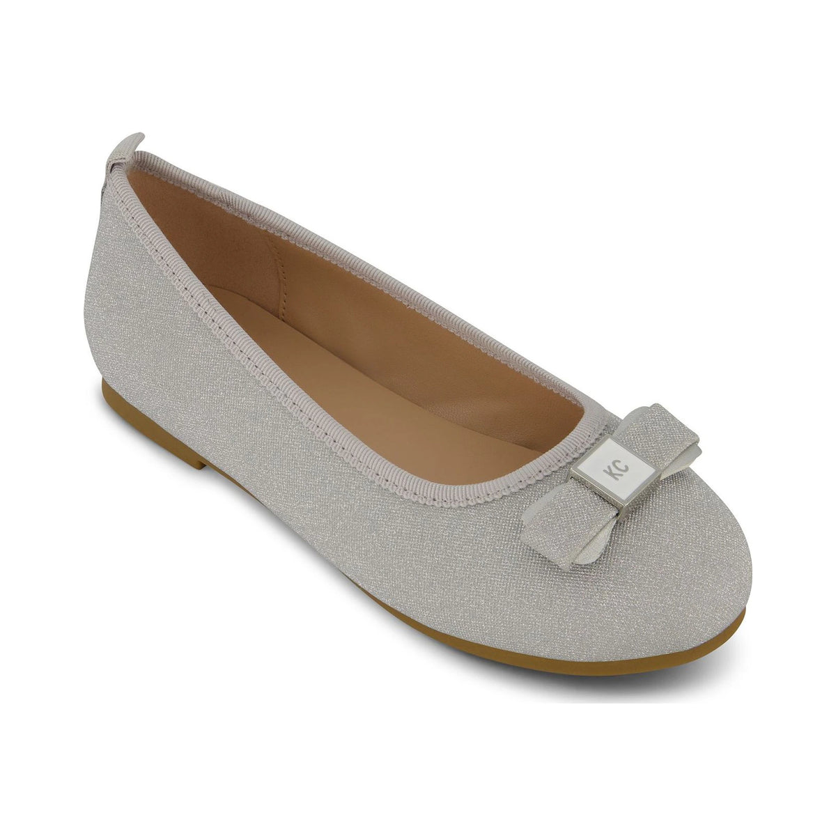 Balerina Kenneth Cole Daisy Rylee Silver para niña - perspectiva