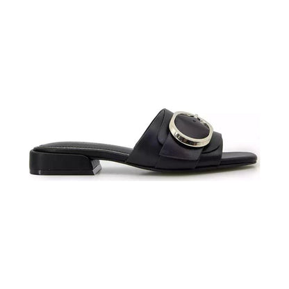 Sandalia Kenneth Cole Ingrid Black Leather para mujer - lateral