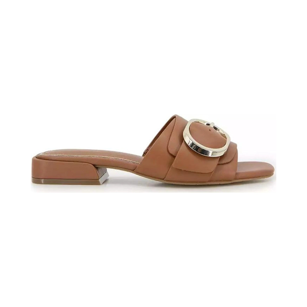 Sandalia Kenneth Cole Ingrid Cognac Leather para mujer - lateral
