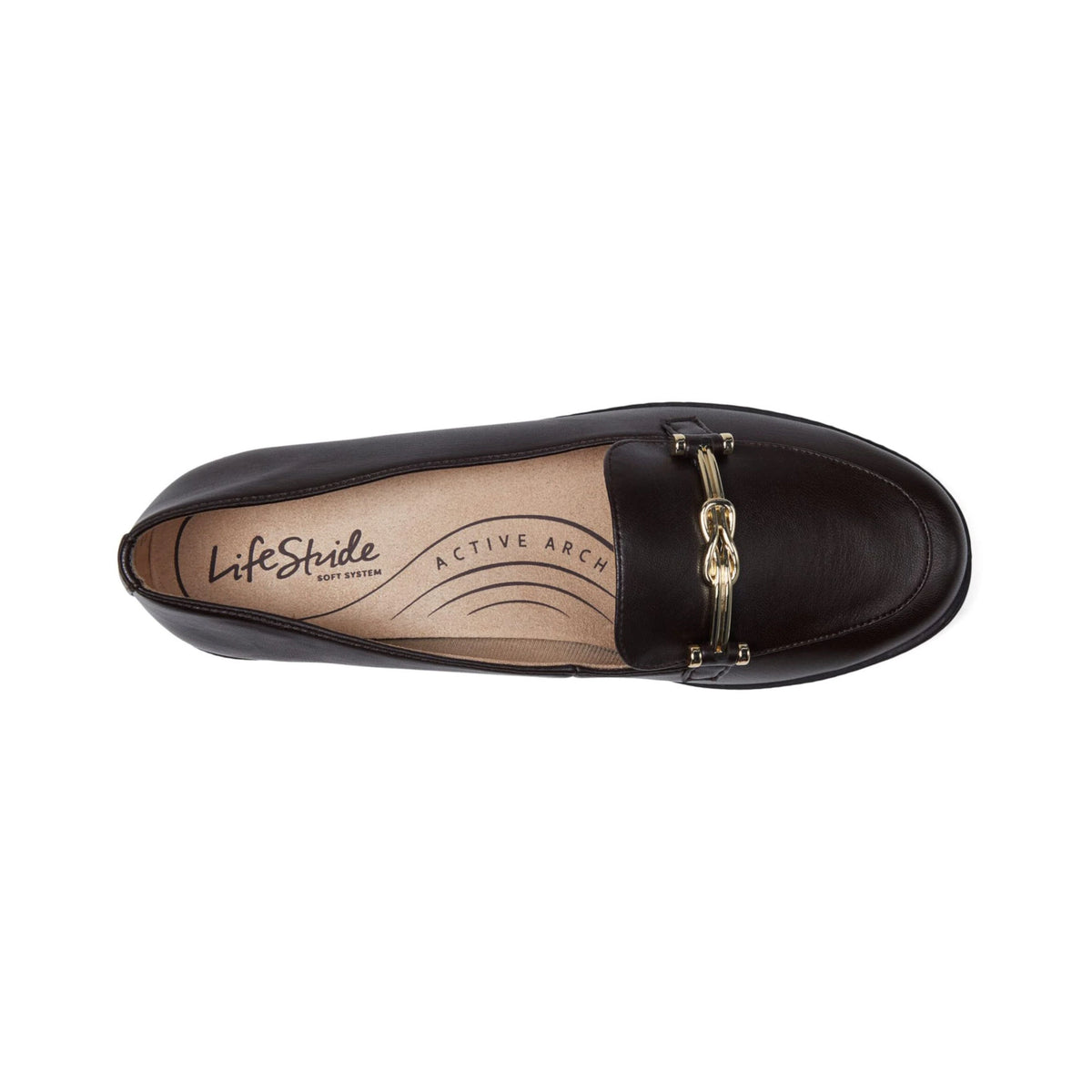 Mocasines LifeStride Nominate Dark Chocolate Lizard para mujer - superior