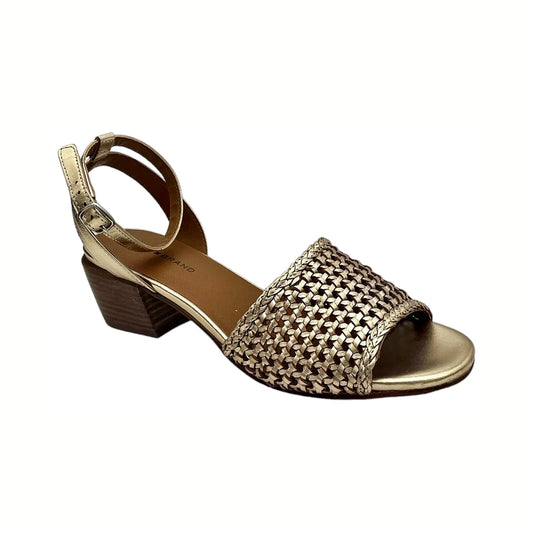 METALLIC LEATHER Lucky Brand LK-MODESSA GOLD PLATINO