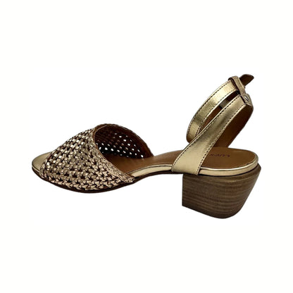 METALLIC LEATHER Lucky Brand LK-MODESSA GOLD PLATINO