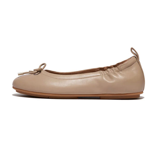 FitFlop Allegro Bow Leather Latte Beige - vista principal