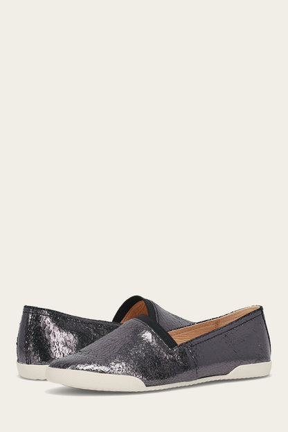 Frye Melanie Slip On Pewter Mirror - lateral