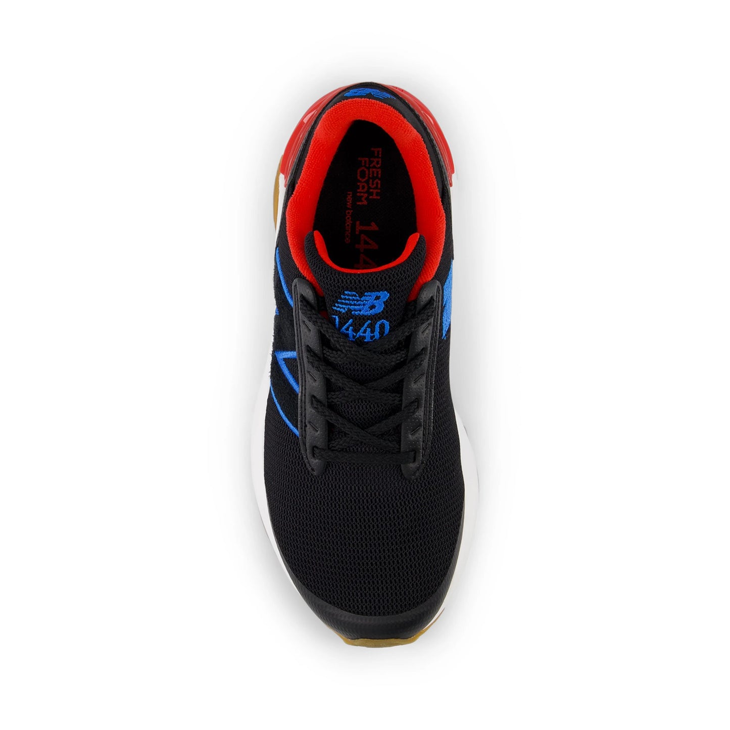 Tenis New Balance Fresh Foam 1440v1 Black Blue Oasis Team Red Infantil Unisex