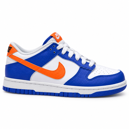 Tenis casuales Nike DUNK LOW GS Azul, naranja y blanco Niños