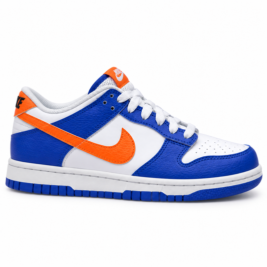 Tenis casuales Nike DUNK LOW GS Azul, naranja y blanco Niños
