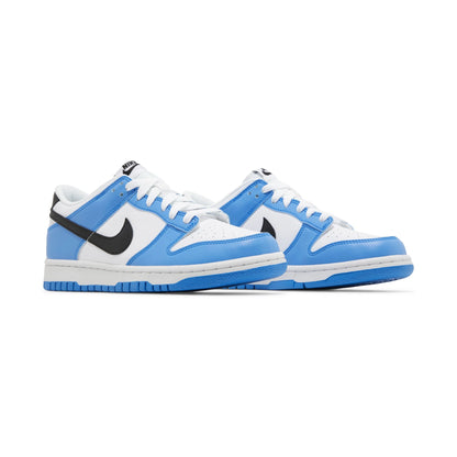 Tenis casuales Nike DUNK LOW GS Azul, naranja y blanco Niños