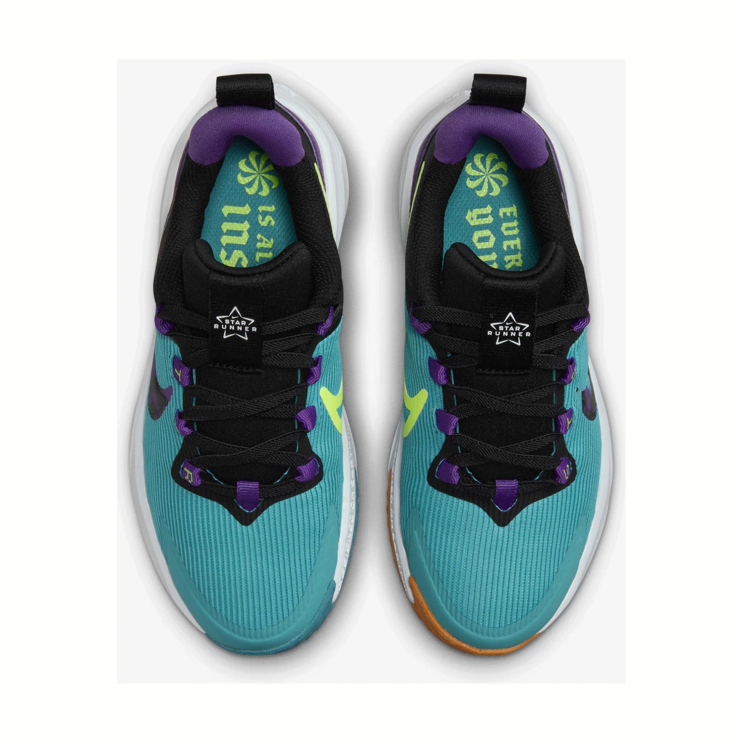 Tenis para correr Nike STAR RUNNER 4 NN SE (PS) Turquesa y morado Niños