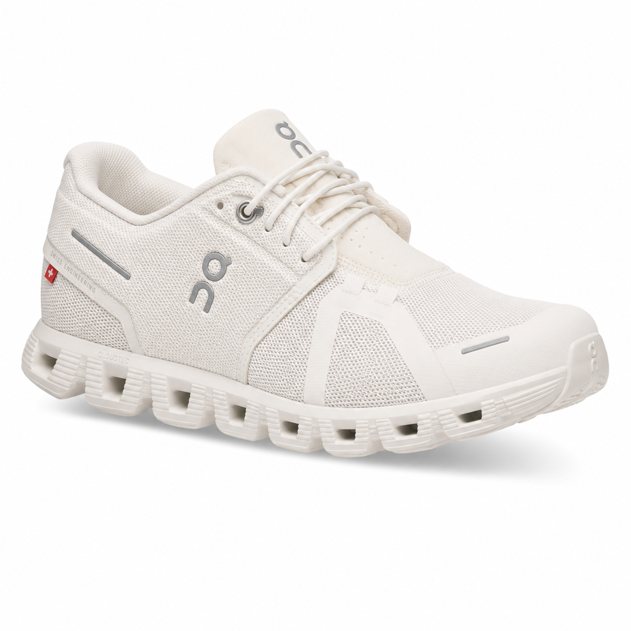 Tenis Casuales On Cloud 5 Undyed White Mujer