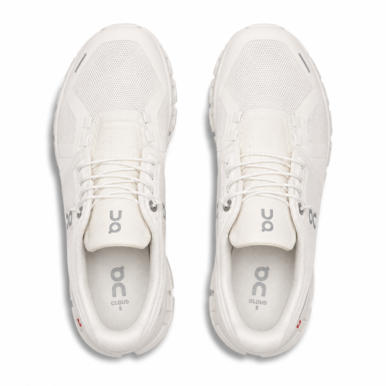 Tenis Casuales On Cloud 5 Undyed White Mujer