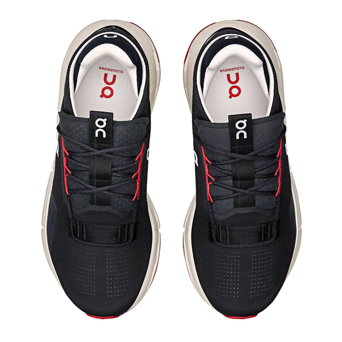 Tenis Casuales On Cloudnova 2 Black Red Hombre