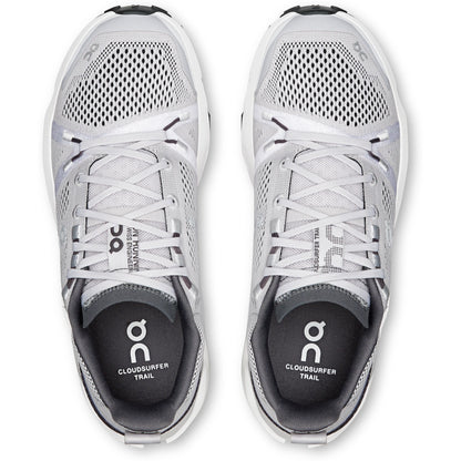 Tenis de Trail Running On Cloudsurfer Trail Frost White Mujer