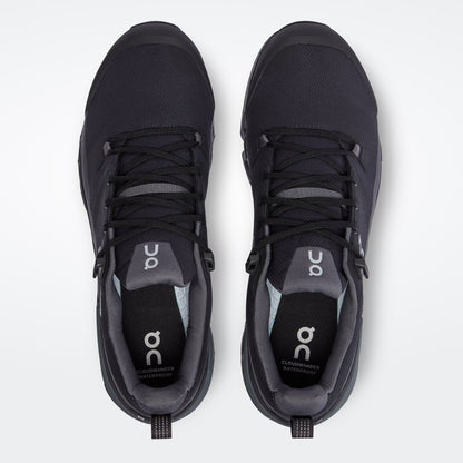 Tenis de Senderismo Impermeables On Cloudwander Waterproof Black Eclipse Hombre