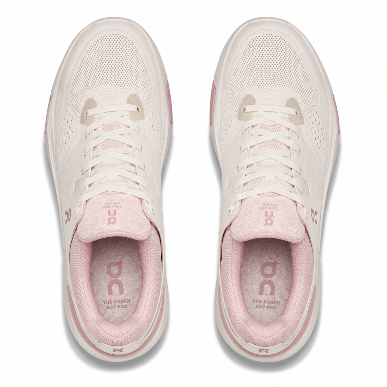 Tenis para Deportes de Raqueta On THE ROGER Advantage Pro Ivory Pink Mujer