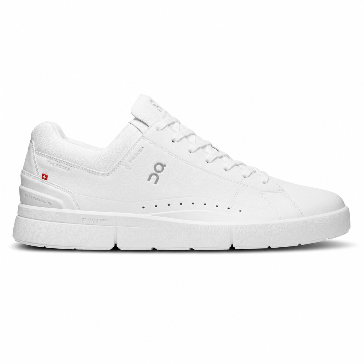 Tenis Casuales On THE ROGER Advantage All White Mujer