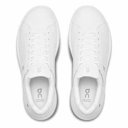 Tenis Casuales On THE ROGER Advantage All White Mujer