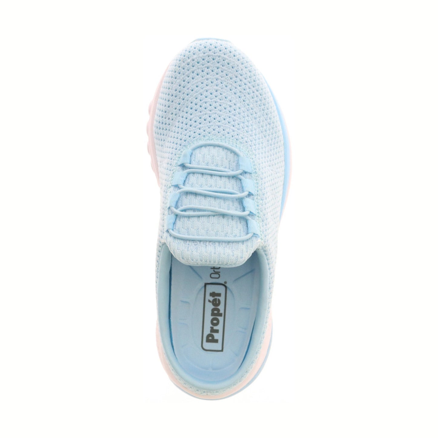 Zapatos sin agujetas Propét TOUR KNIT SLIDE Azul cielo Mujer
