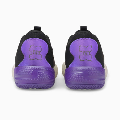 Tenis de Basquetbol Puma x The Batman Court Rider 2.0 Catwoman Black Heliotrope Mujer