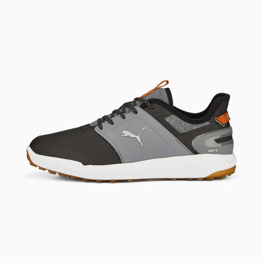 Zapatos de Golf Puma Ignite Elevate Wide Black Quiet Shade Gum Hombre