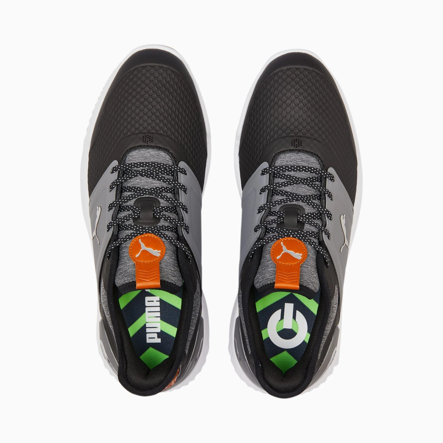 Zapatos de Golf Puma Ignite Elevate Wide Black Quiet Shade Gum Hombre
