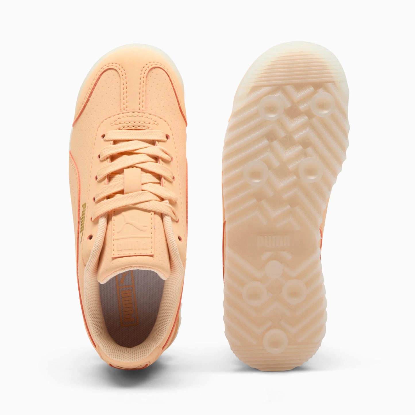 Tenis Puma Roma Reversed Mist PS Peach Fizz Icy Blue Niño